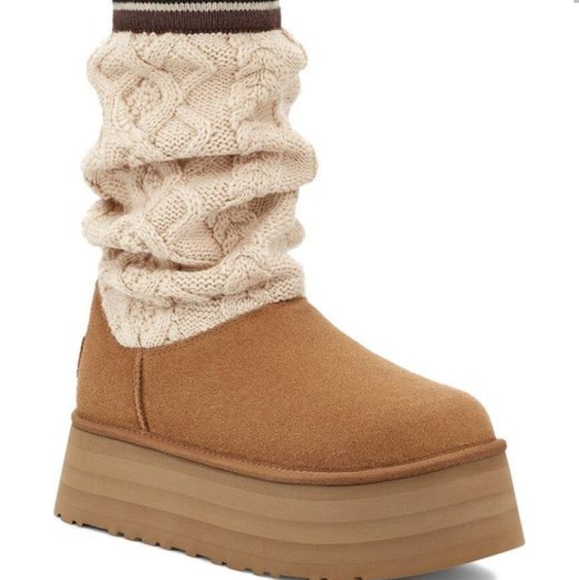BNIB UGG Sweater Letter Tall Boots (10) SOLD OUT! - Picture 2 of 4